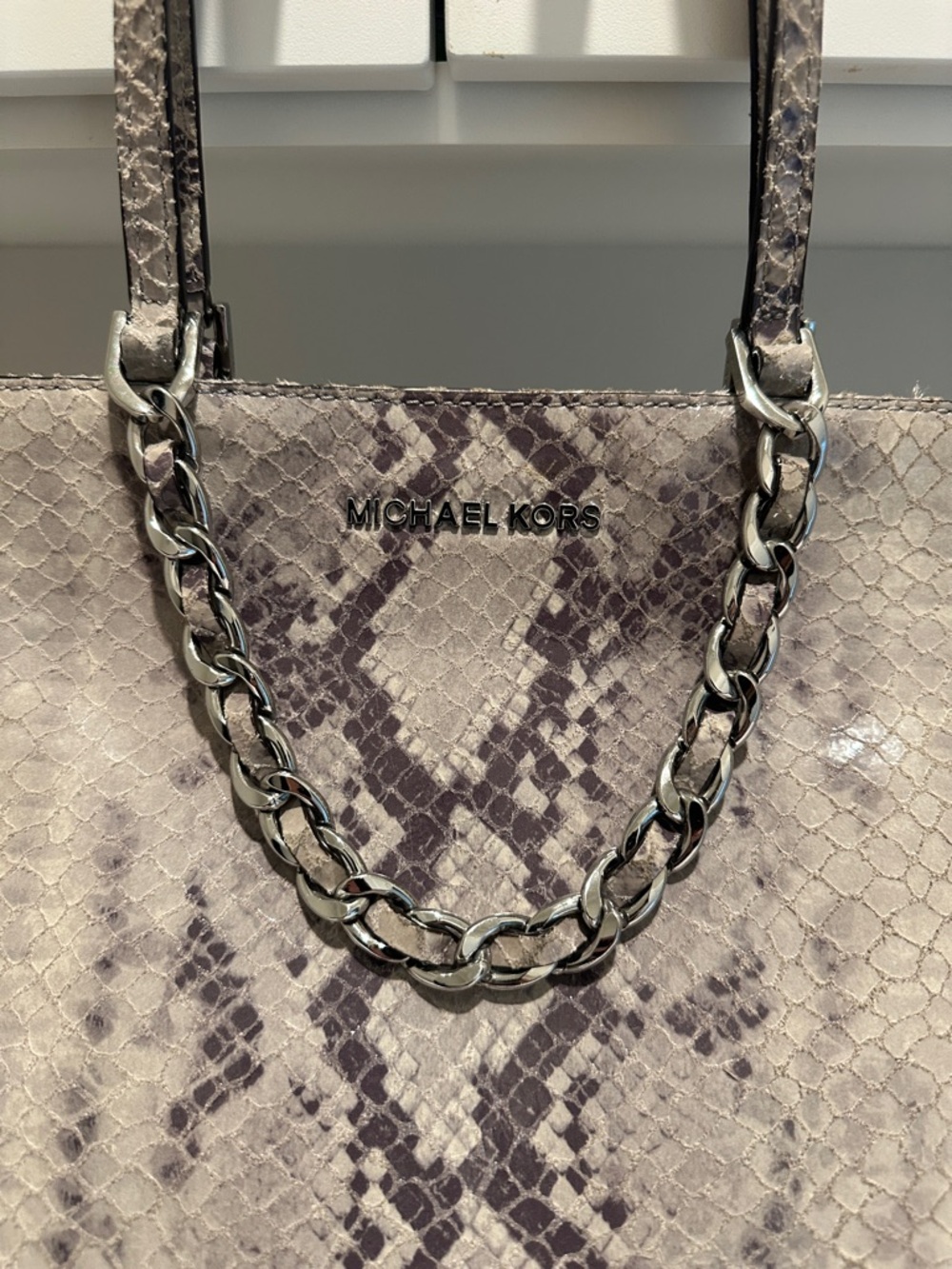 Michael Kors Snake-Print Tote - Picture 2 of 14